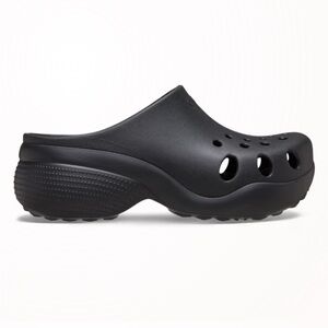 NWT CROCS Aura Clogs in Black Women's Size 9 Comfy Summer Spring Minimalist